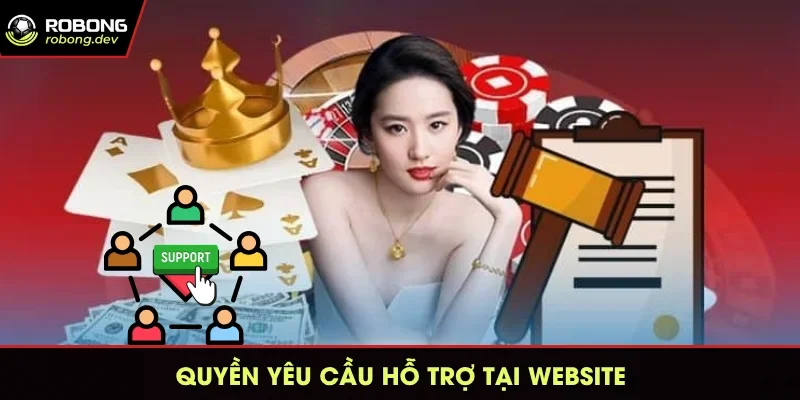 Quyền yêu cầu hỗ trợ tại website